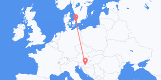 Croatia to Denmark