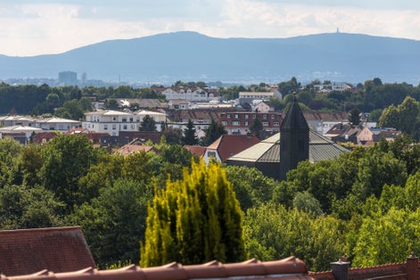 photo of view of historic bad vilbel hesse germany.