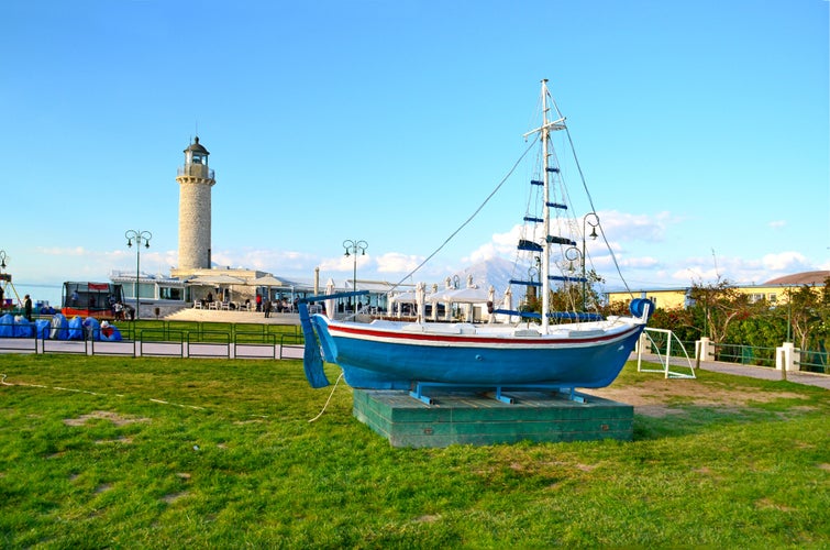 Photo of lighthouse Patras ,Greece.