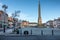 Photo of Ripon market square in winter a the small Yorkshire town, England.