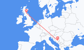 Flights from Scotland to Bosnia & Herzegovina