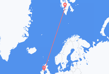 Flyg från Belfast till Svalbard