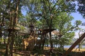 Corso di arrampicata sugli alberi nella foresta di Moisson