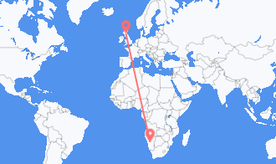 Flights from Namibia to Scotland