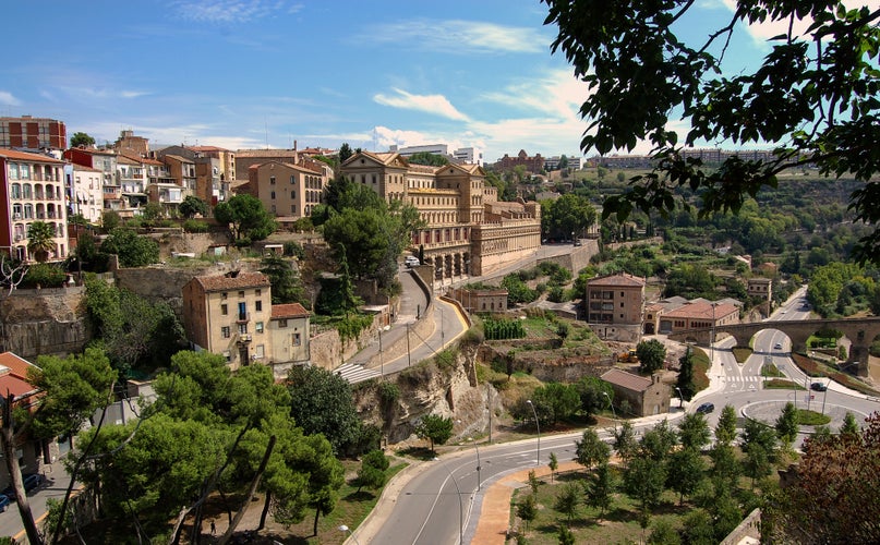 Photo of aerial view of Manresa, Spain.