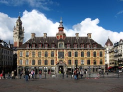 Photo of Lille, the Porte de Paris, view from the belfry of the city hall.