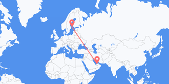 United Arab Emirates to Åland Islands