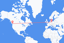 バンクーバーからベルリン行きのフライト