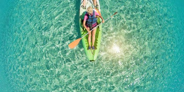 Photo of beautiful Grande Sperone beach, Bonifacio ,France.