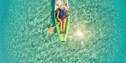 Photo of beautiful Grande Sperone beach, Bonifacio ,France.