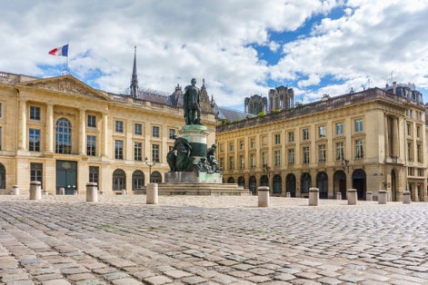 Photo of Statue in the city of Reims. Champagne region, France.
