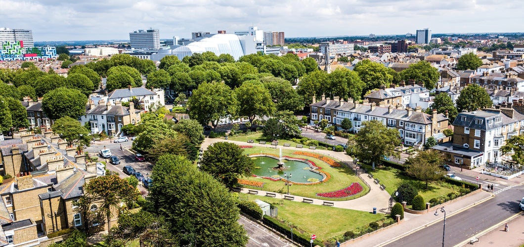 Photo of Pritewell Park in Southend on sea, England.