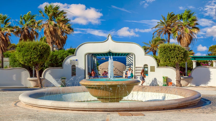 Photo of Kalithea Springs Therme spa on Rhodes island, Greece.