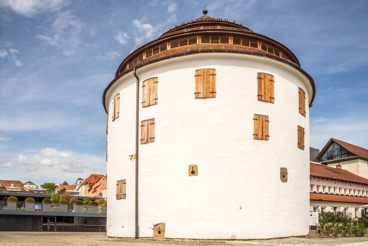 View at the Justice Tower in the streets of Maribor - Slovenia