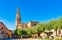 photo of the cathedral of Santo Domingo de La Calzada at morning, La Rioja, Spain.