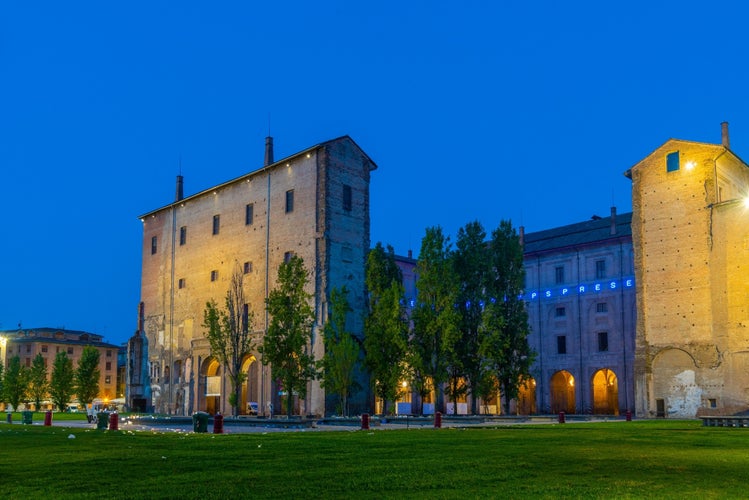 Sunrise over Palazzo della Pilotta in Parma, Italy.