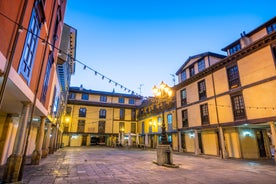 Photo of the Cathedral of Oviedo, Spain, was founded by King Fruela I of Asturias in 781 AD and is located in the Alfonso II square.