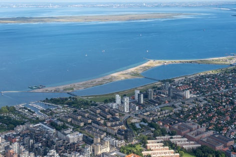 Photo of aerial view of Amager Strandpark ,Copenhagen, Denmark.