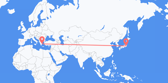Flüge von Japan nach Griechenland