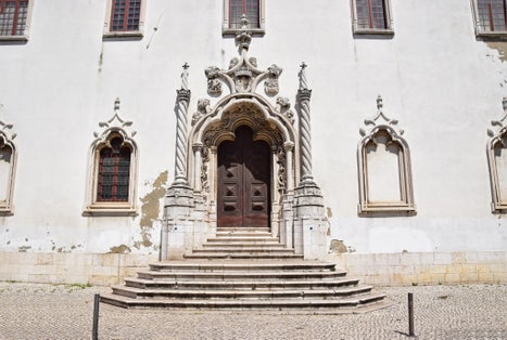 Photo of Door portal of the National Tile Museum in Lisbon,Portugal.