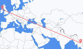 Flights from Laos to Northern Ireland