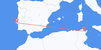 Flights from Tunisia to Portugal