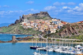 Photo of beautiful cityscape of Castelsardo in summer ,Castelsardo is famous travel destination of Sardinia, Italy.