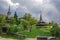 Photo of The traditional wooden Poienile Izei Hill Church. Maramures, Romania.