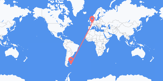 Voli dalle Isole Falkland (Islas Malvinas) per la Francia