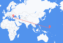 Flug frá Pohnpei til Istanbúl