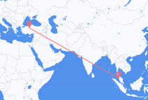 Flyrejser fra Penang til Ankara