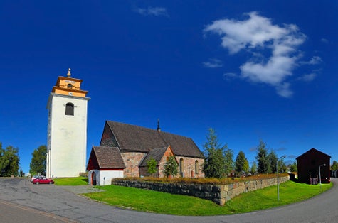 photo of Gammelstad Church Town is a UNESCO World Heritage Site, in the city of Lulea, Sweden.