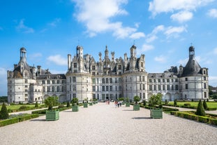 Photo of Tours aerial panoramic view. Tours is a city in the Loire valley of France.