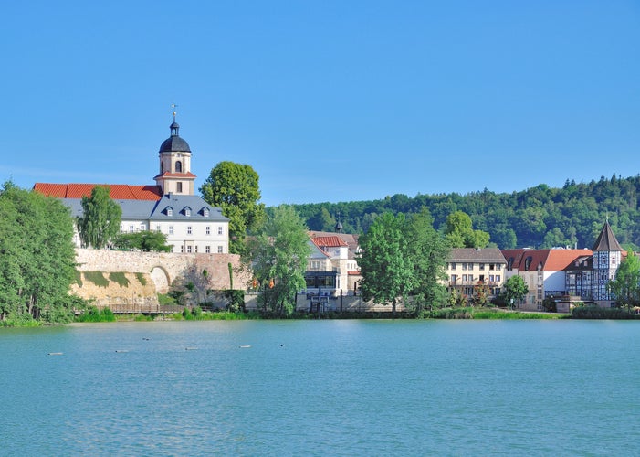 photo of view of Health Resort of Bad Salzungen near thuringian Forest in Thuringia,Germany