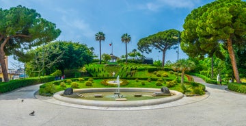 Photo of Isola Bella rocky island in Taormina, Italy.