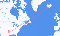 Flights from Dallas to Egilsstaðir