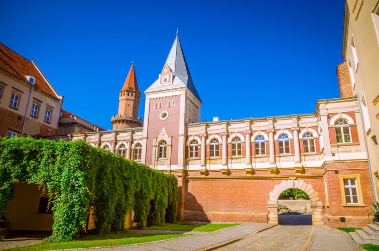 Gothic Piast Castle (Zamek Piastowski) in Legnica, Silesia, Poland