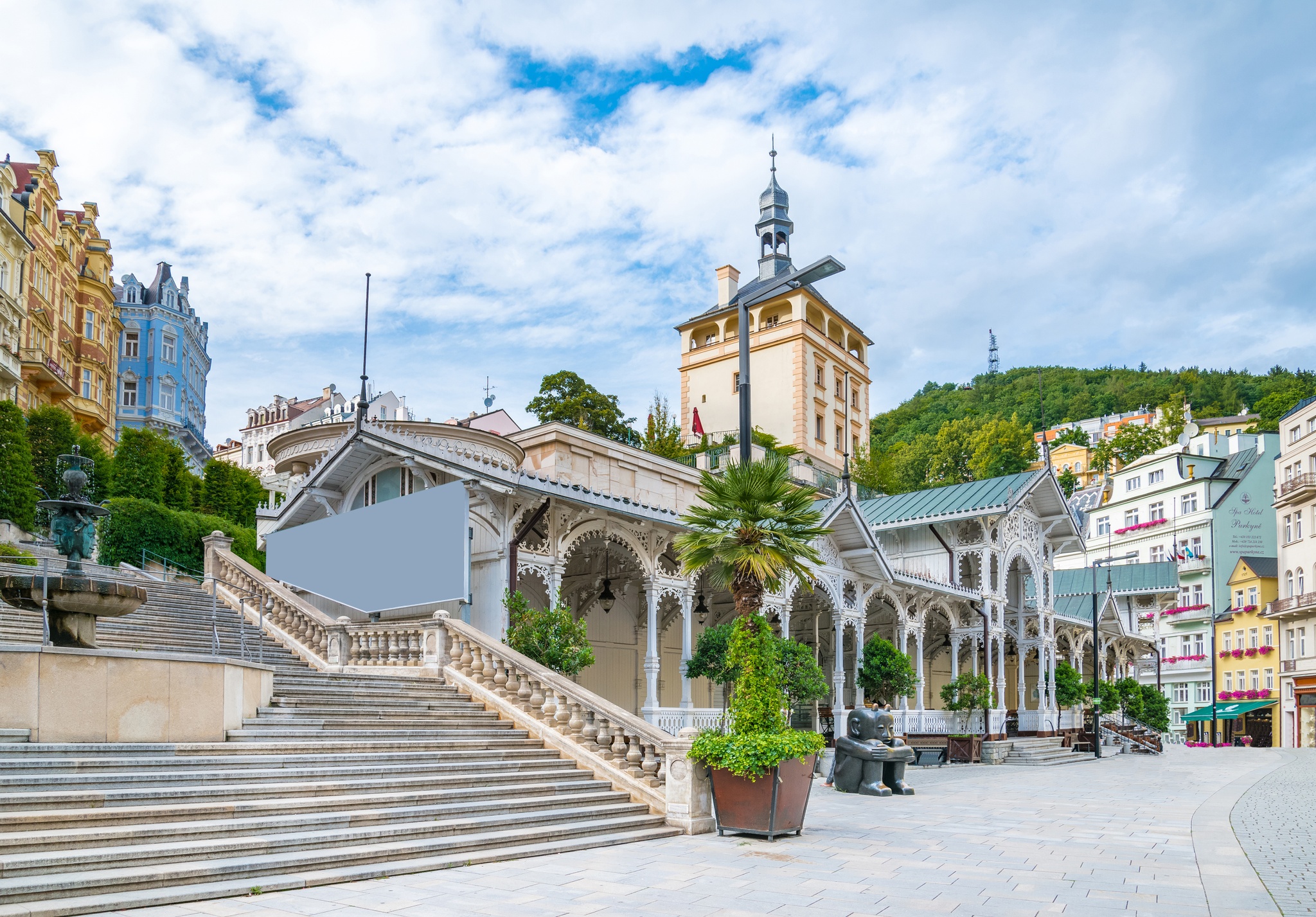 Photo of World-famous for its mineral springs, the town of Karlovy Vary (Karlsbad) was founded by Charles IV in the mid-14th century.