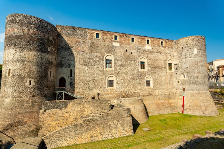 Ursino castle in Catania, Italy