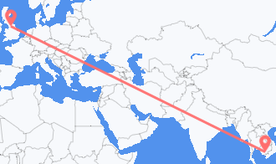 Flights from Cambodia to England