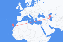 Vluchten van Bakoe naar Las Palmas