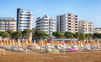 Photo of Colorful summer cityscape of Lignano Sabbiadoro town.