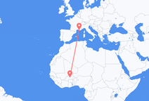 Ouagadougou to Marseille