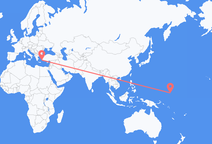 Vols de Kosrae, états fédérés de Micronésie pour Bodrum, Turquie