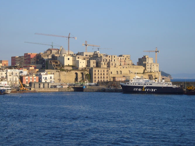 Pozzuoli, vista del porto, Italy.