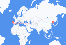 서울에서 출발해 리스본으로 향하는 항공편