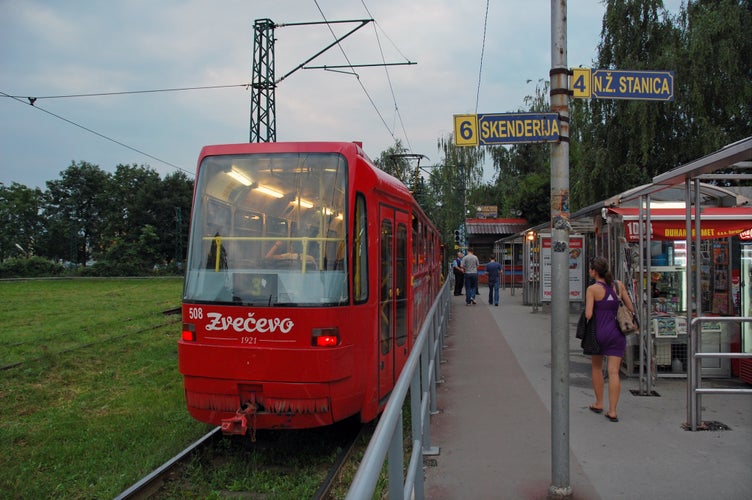 Tram stop at Ilidža