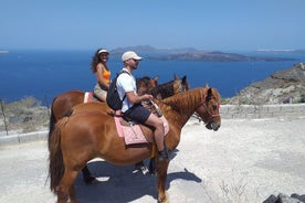 Expérience d'équitation au coucher du soleil jusqu'à Caldera