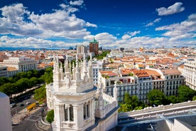 Photo of aerial view of Valladolid skyline, Spain.