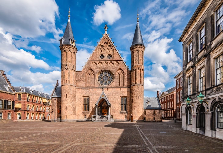 Hall of Knights (Ridderzaal) at Inner Court (Binnenhof), The Hague, Holland, The Netherlands